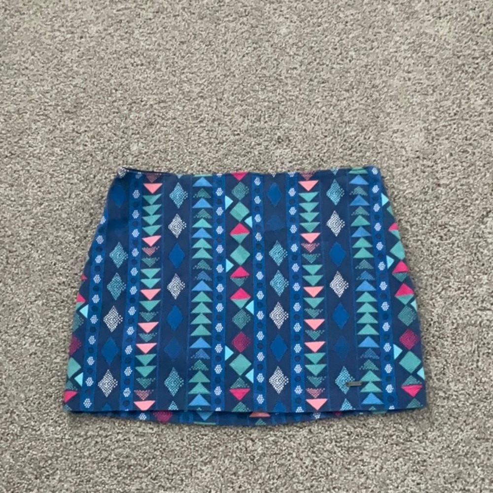 Geometric Blue Skirt